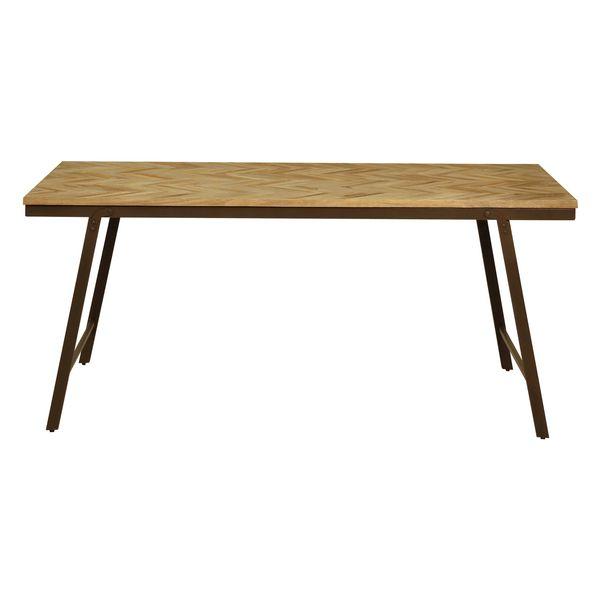 Table repas teck recyclé 180cm Woody