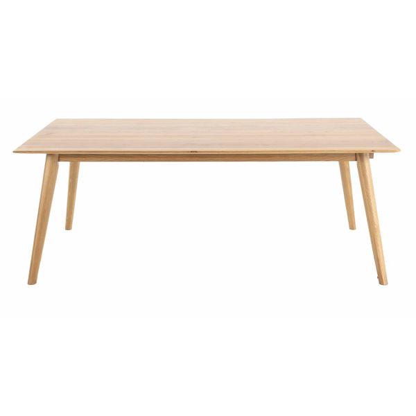 Table extensible chêne massif 180 cm allonges en option Elfy