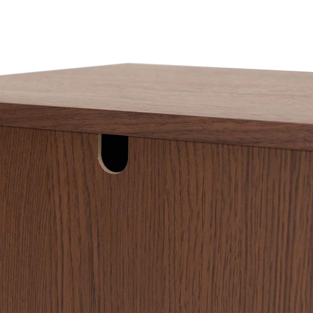 Meuble bas 3 portes placage noyer