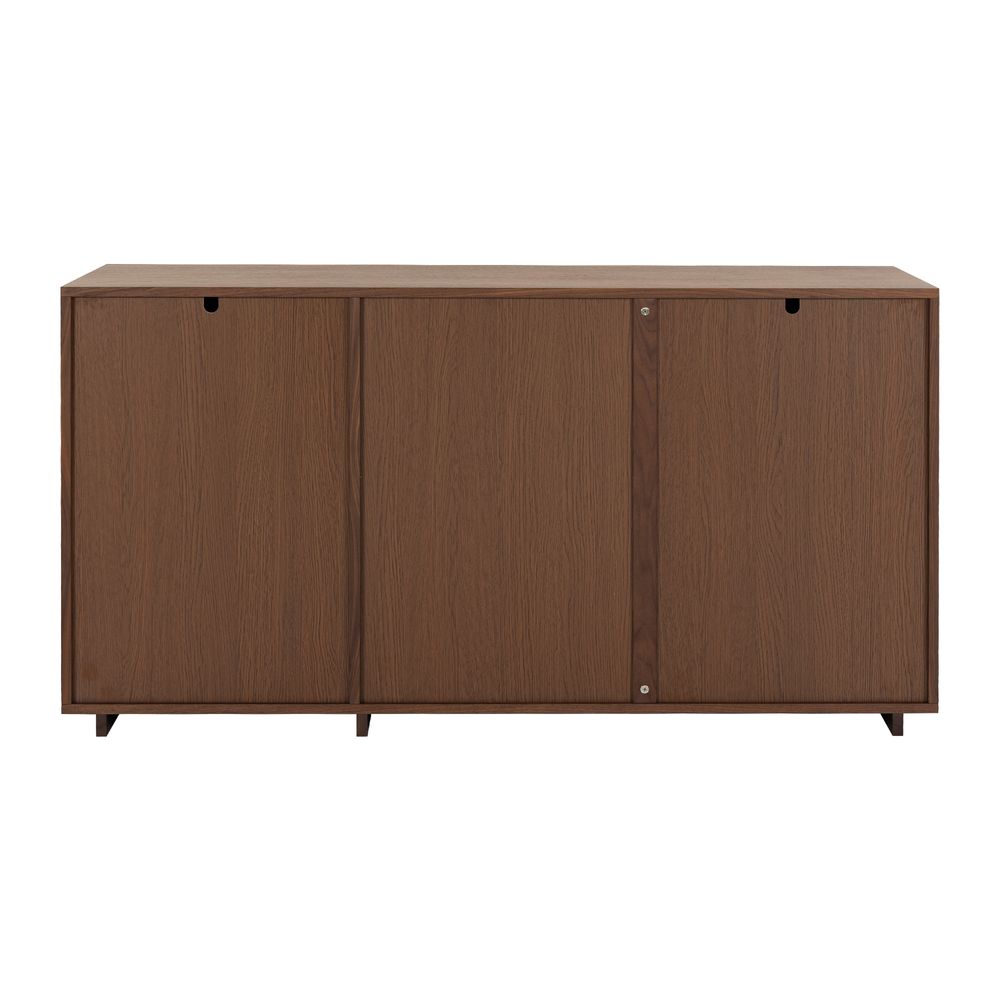 Meuble bas 3 portes placage noyer