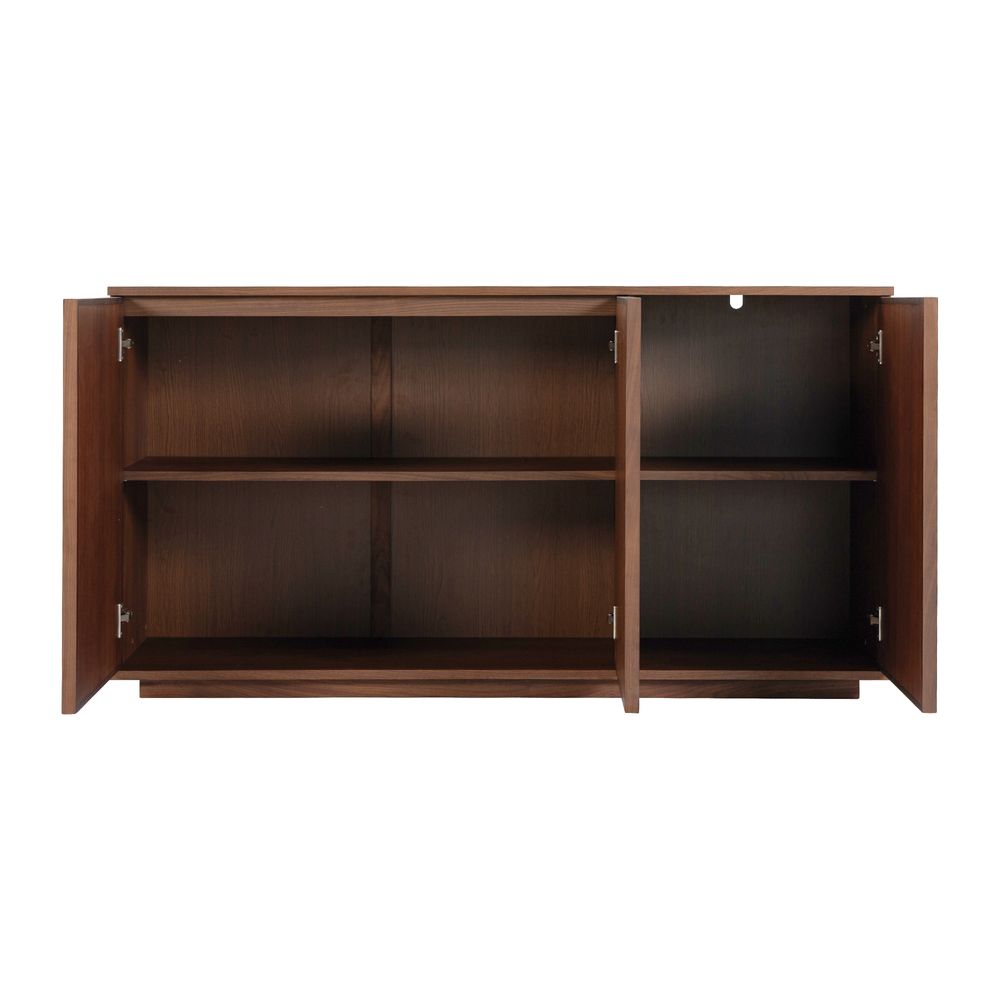 Meuble bas 3 portes placage noyer