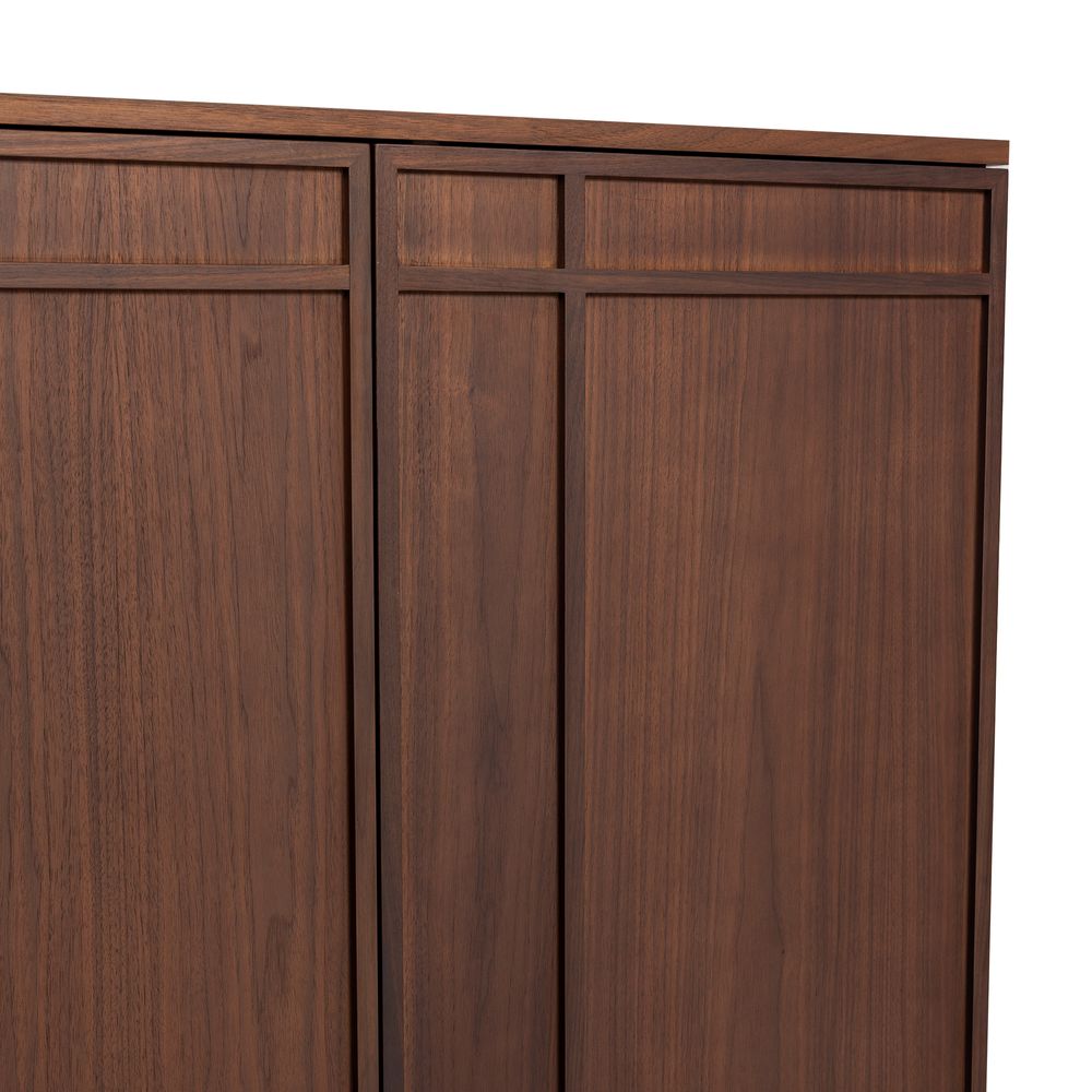 Meuble bas 3 portes placage noyer