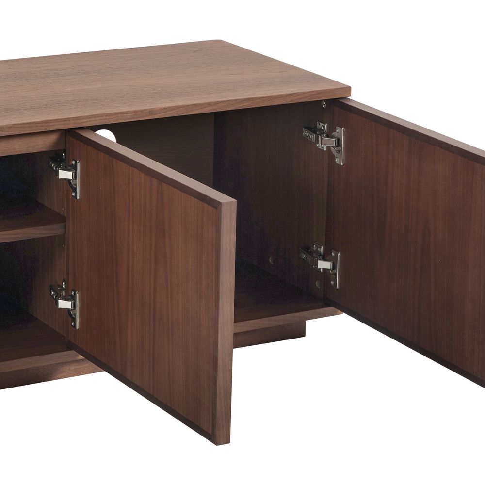 Meuble TV 3 portes placage noyer