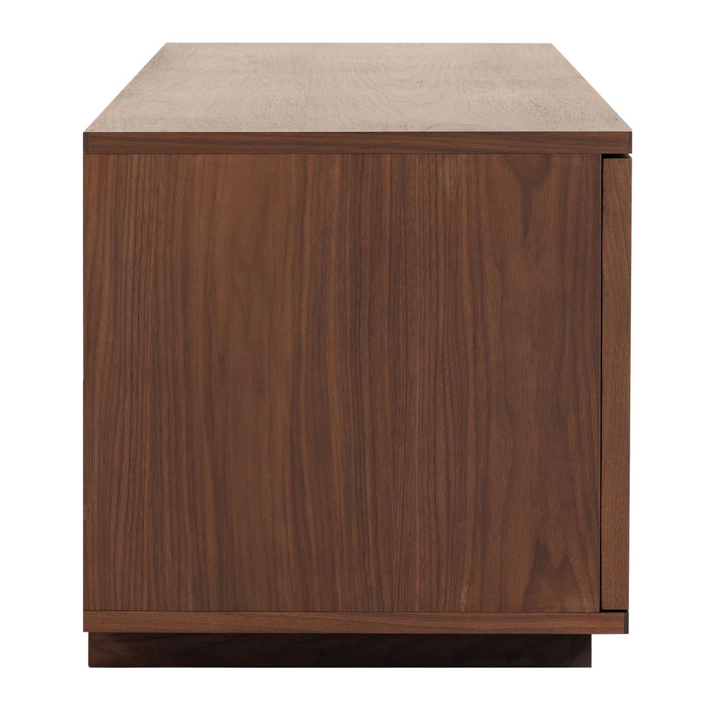 Meuble TV 3 portes placage noyer