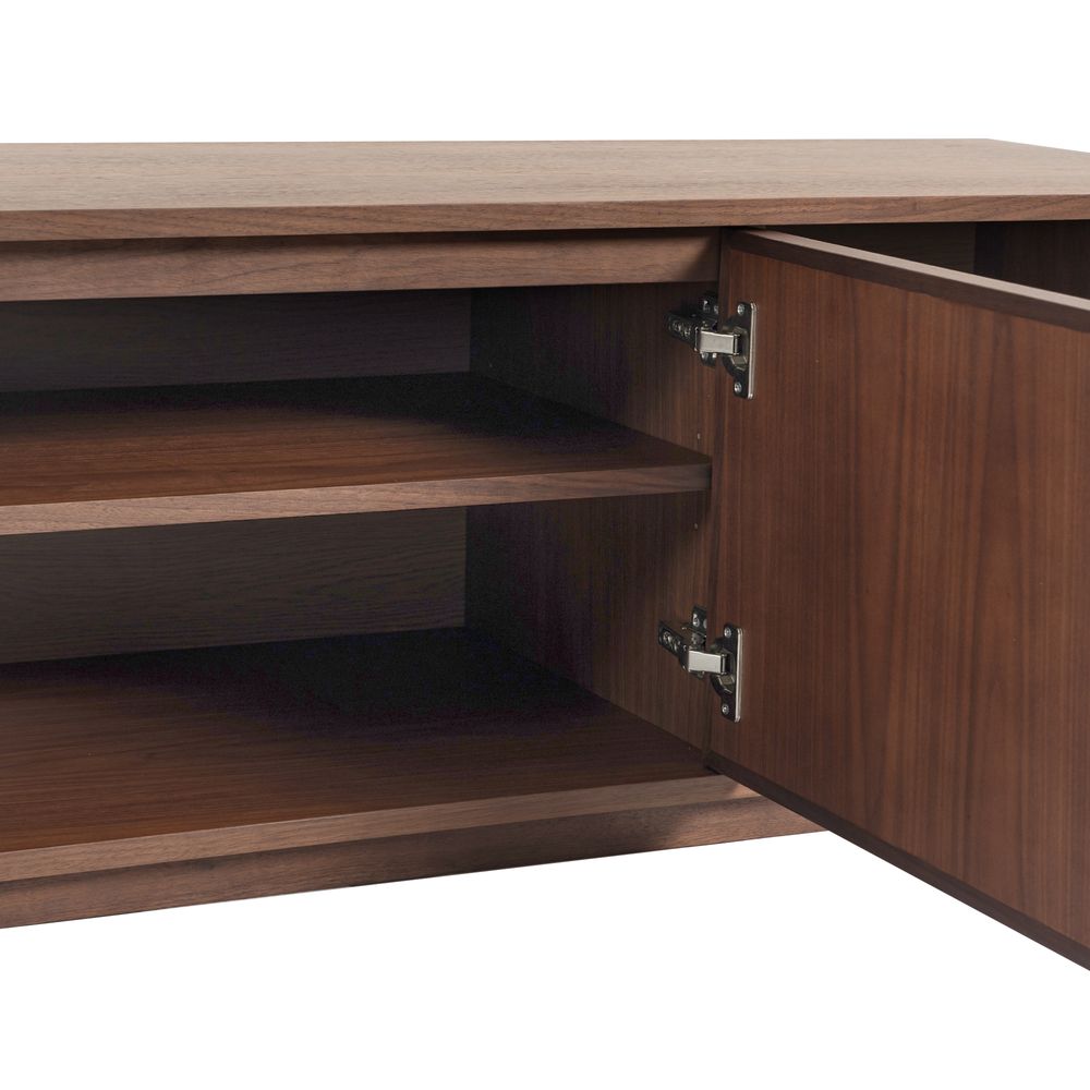Meuble TV 3 portes placage noyer