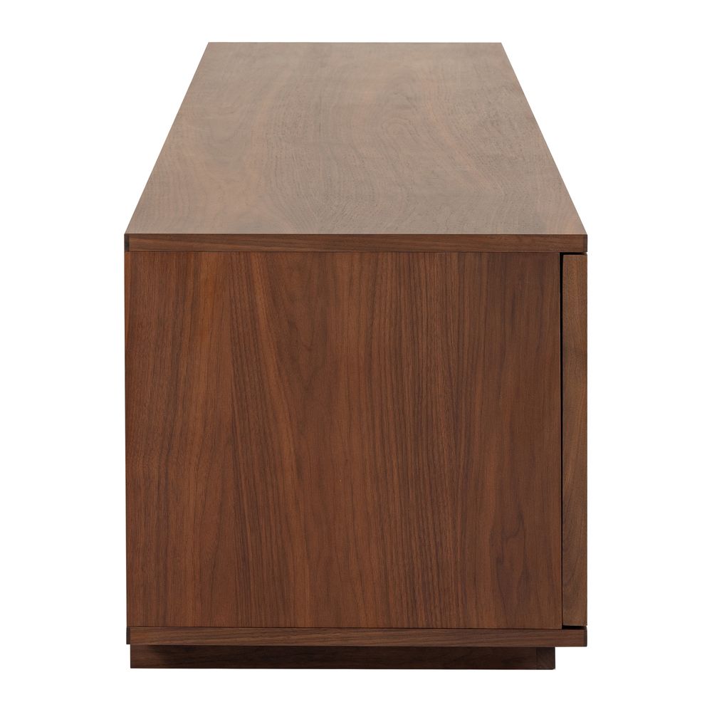 Meuble TV 4 portes placage noyer