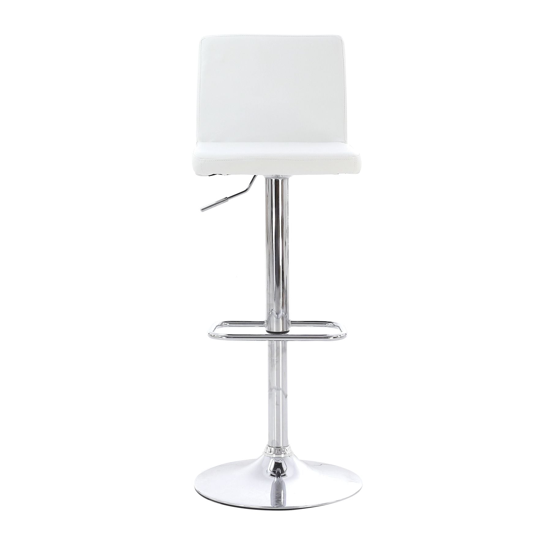 Chaise de bar PU blanc GIO