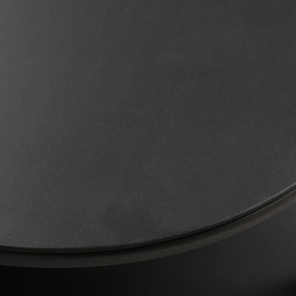 console-métal-noir-ovale-120cm-grayson