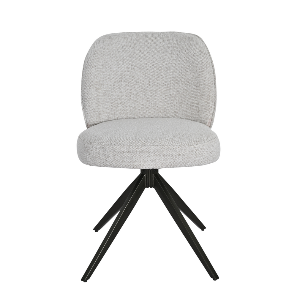 Chaise repas tissu beige