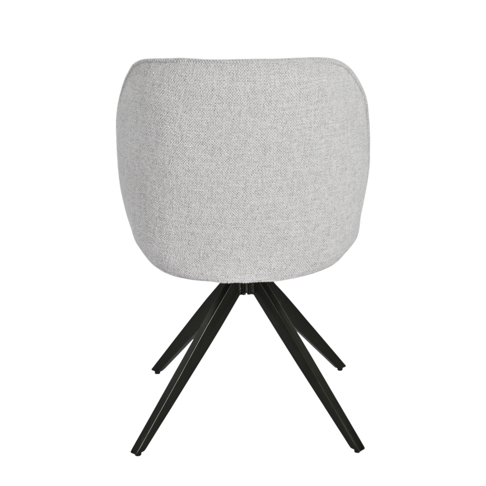 Chaise repas tissu beige