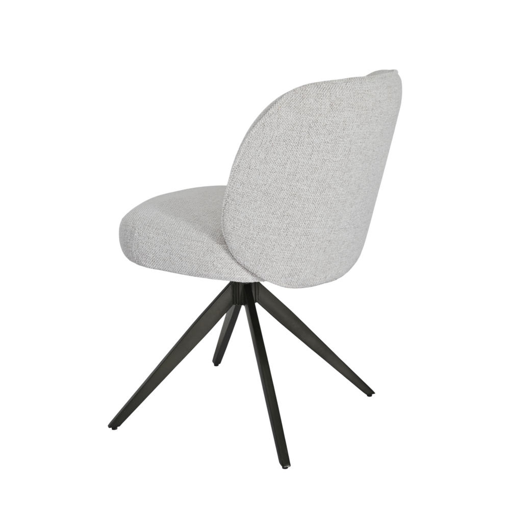 Chaise repas tissu beige