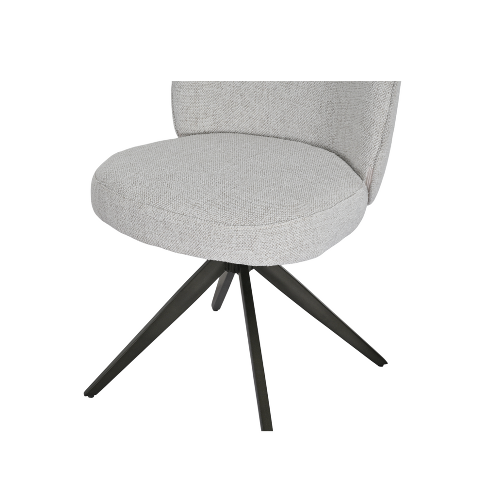 Chaise repas tissu beige