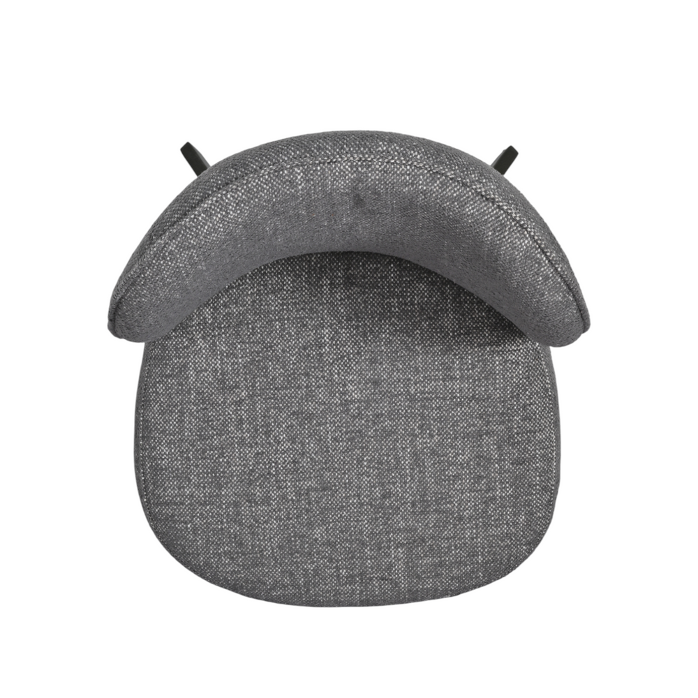 Chaise repas tissu gris