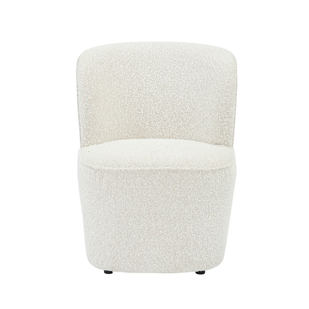 Fauteuil en bouclette écru JONA