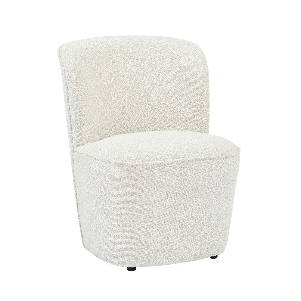 Fauteuil en bouclette écru JONA