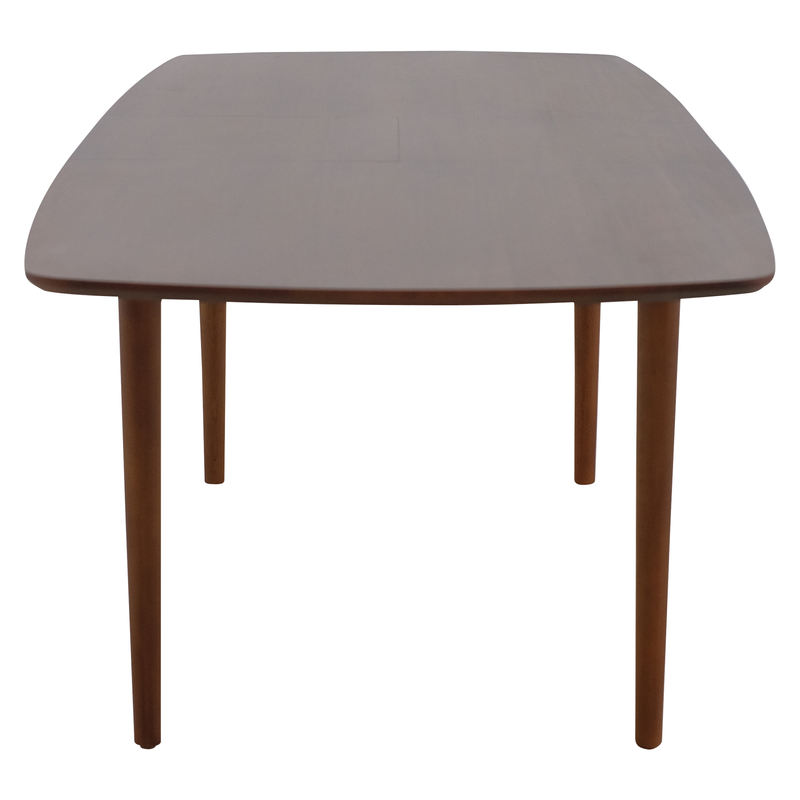 Table repas 200 cm avec allonge de 50 cm acajou massif Jorgen