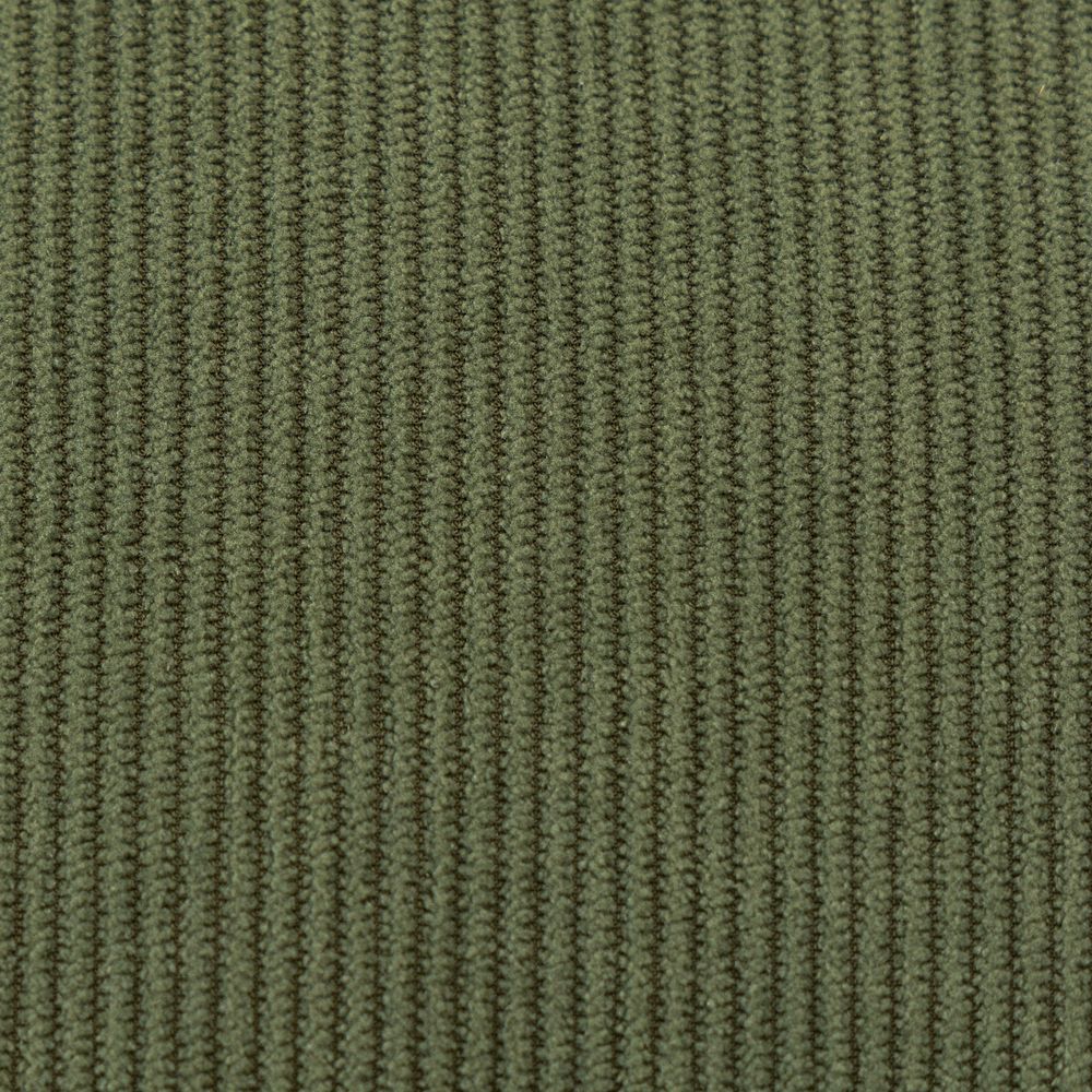 Pouf velours côtelé kaki