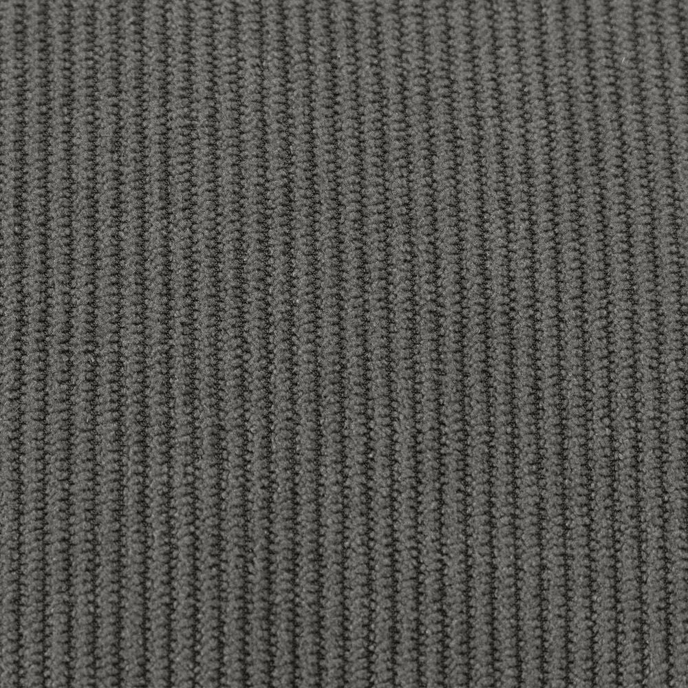 Pouf velours côtelé gris