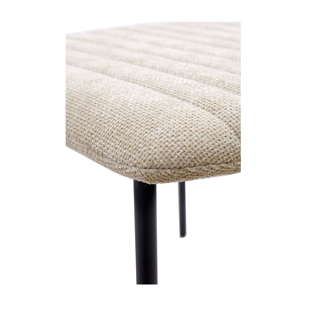 Chaise repas tissu beige KOTA