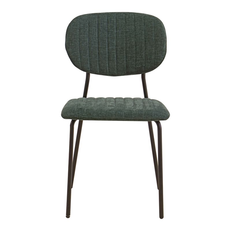 Chaise repas tissu vert sapin KOTA