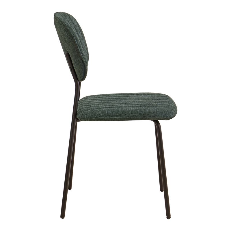 Chaise repas tissu vert sapin KOTA