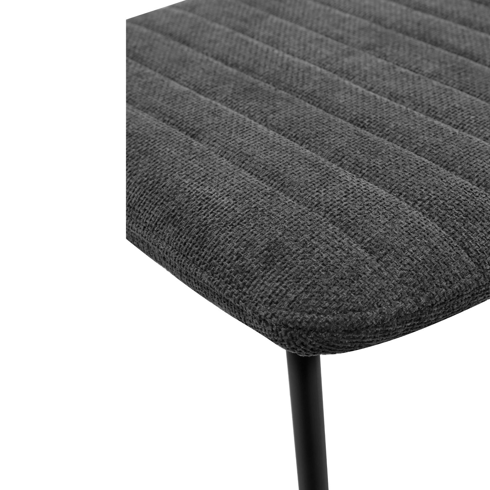 Chaise repas tissu gris foncé KOTA