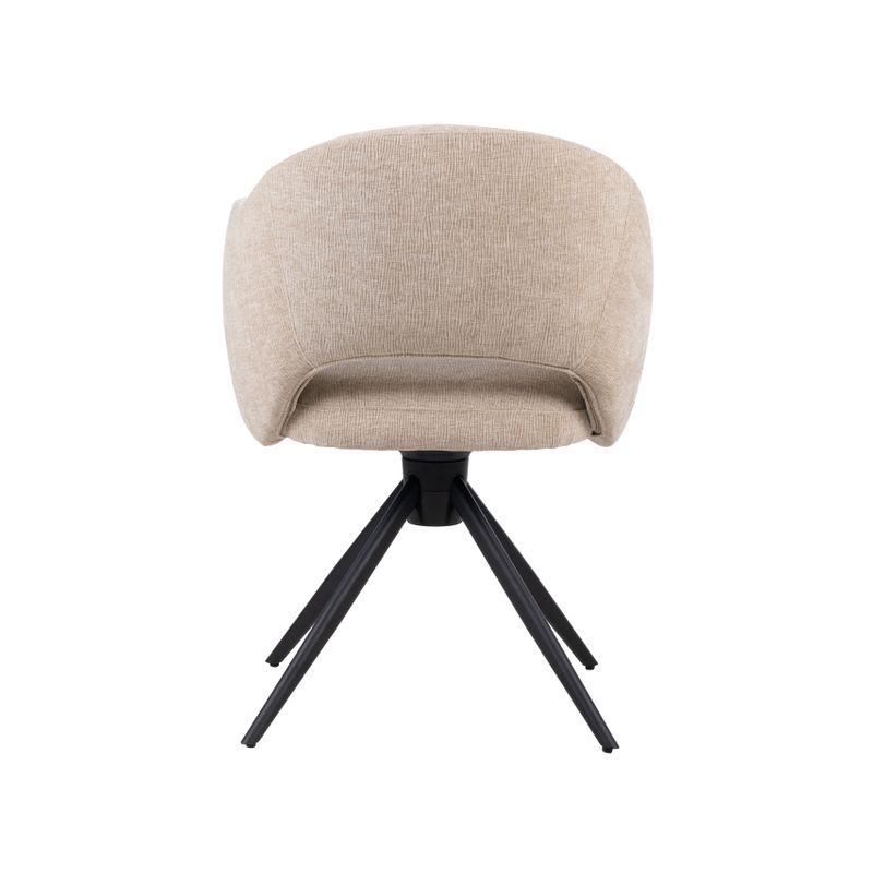 Chaise pivotante tissu sable