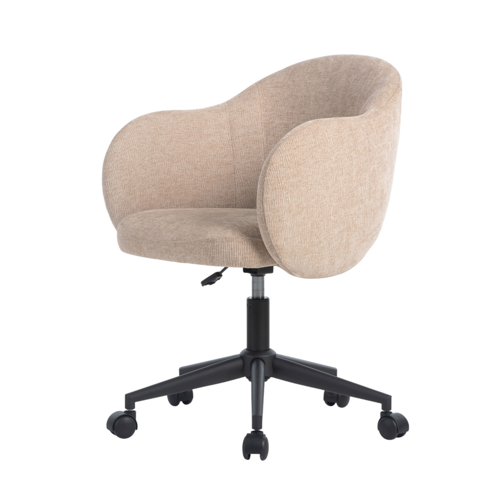Chaise de bureau reglable tissu sable