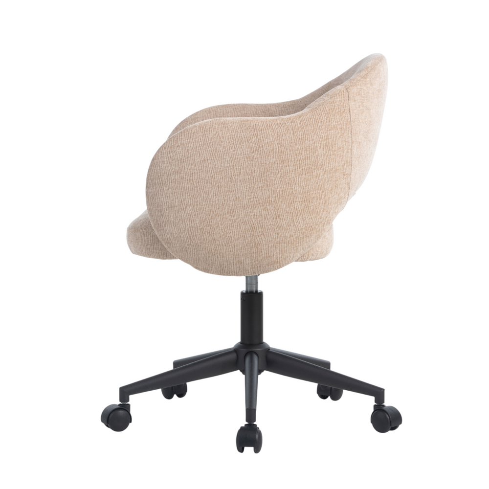 Chaise de bureau reglable tissu sable