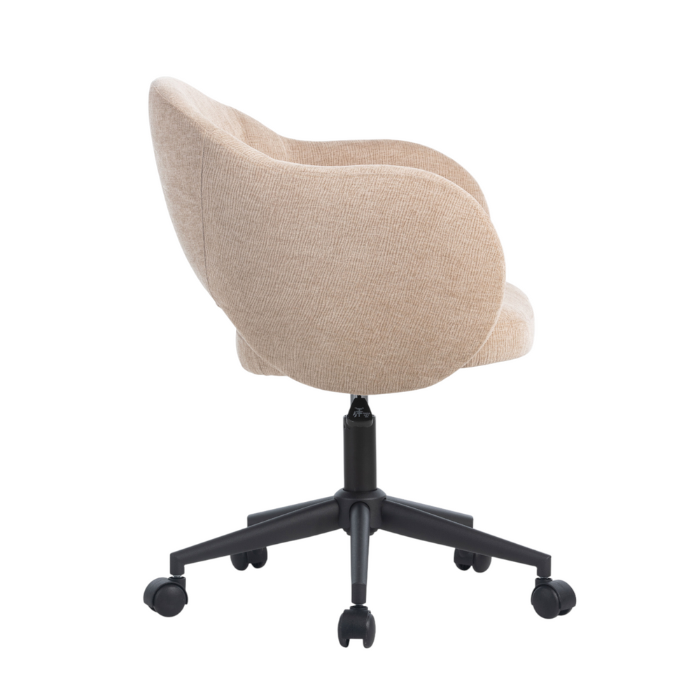 Chaise de bureau reglable tissu sable