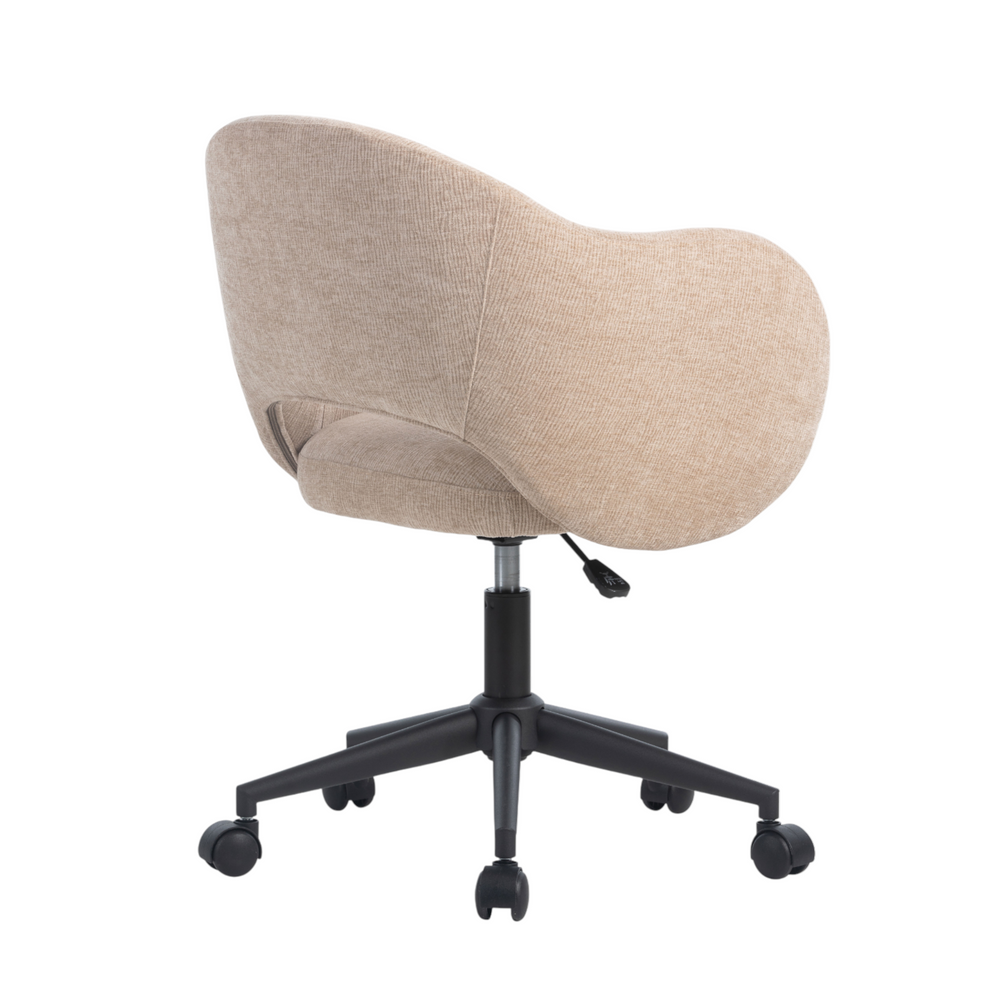 Chaise de bureau reglable tissu sable