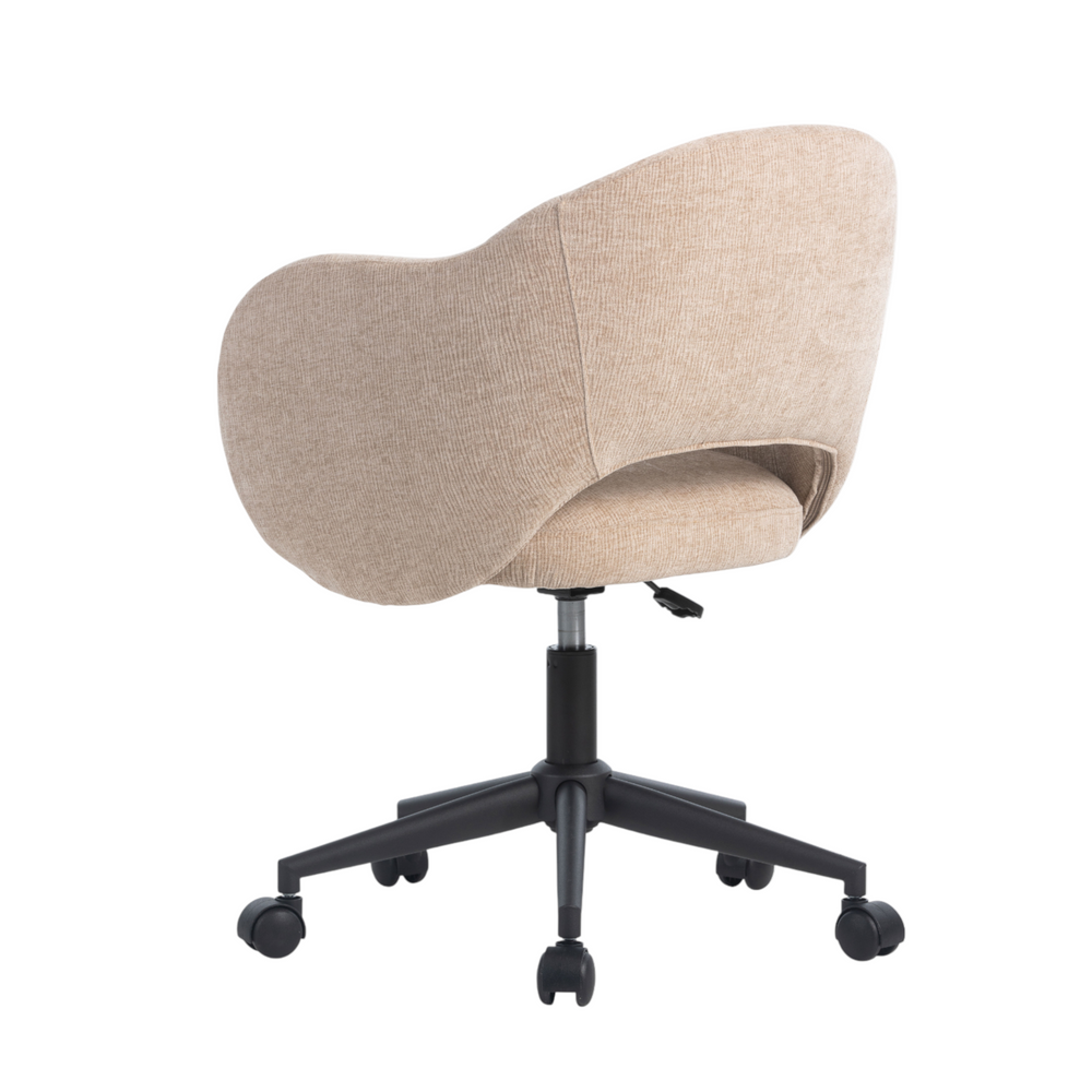 Chaise de bureau reglable tissu sable