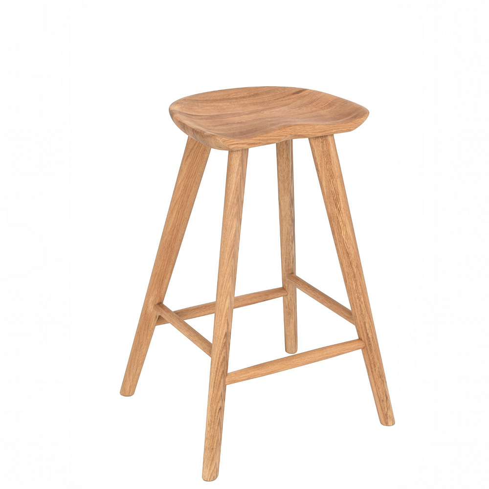 Tabouret haut 66 cm chêne clair