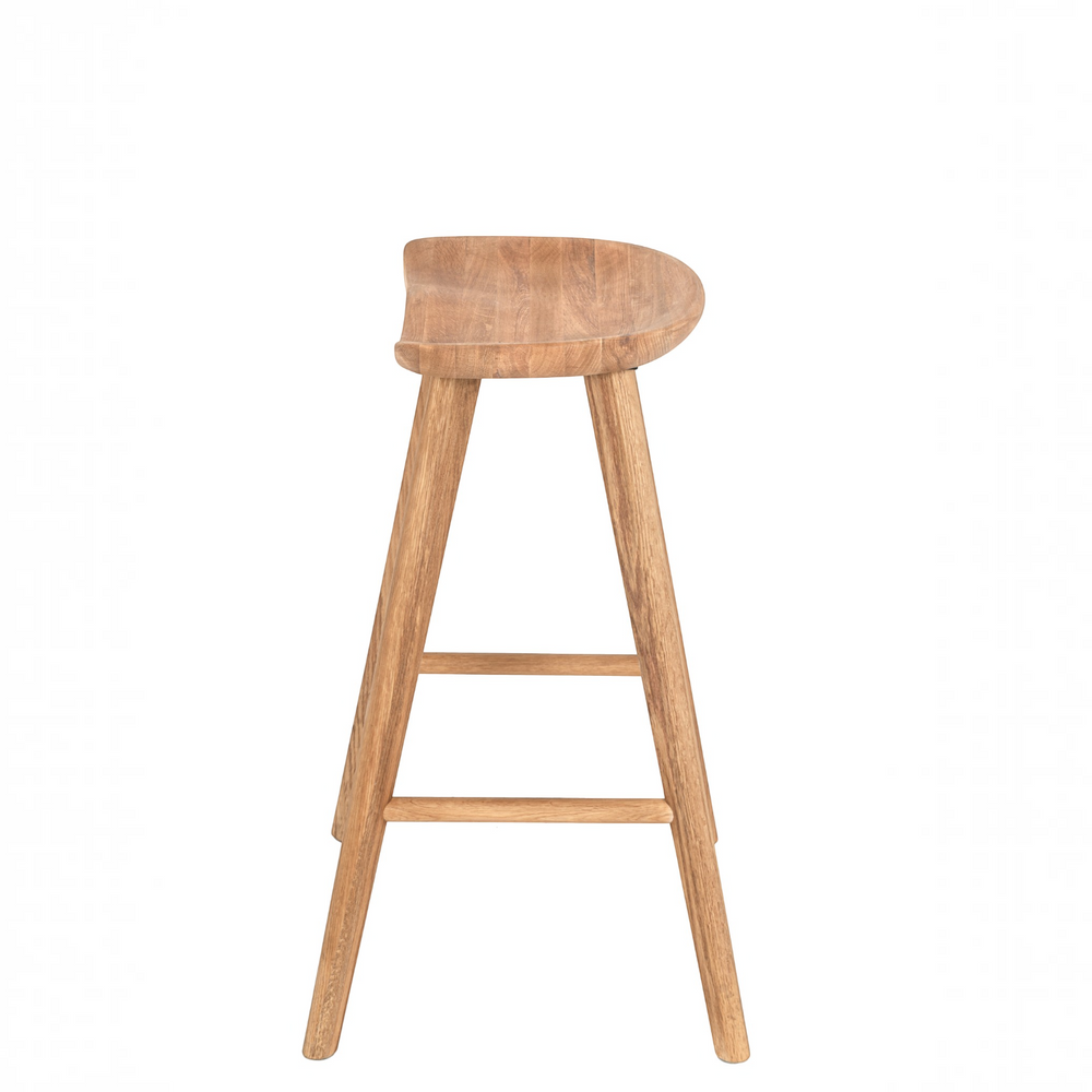Tabouret haut 66 cm chêne clair