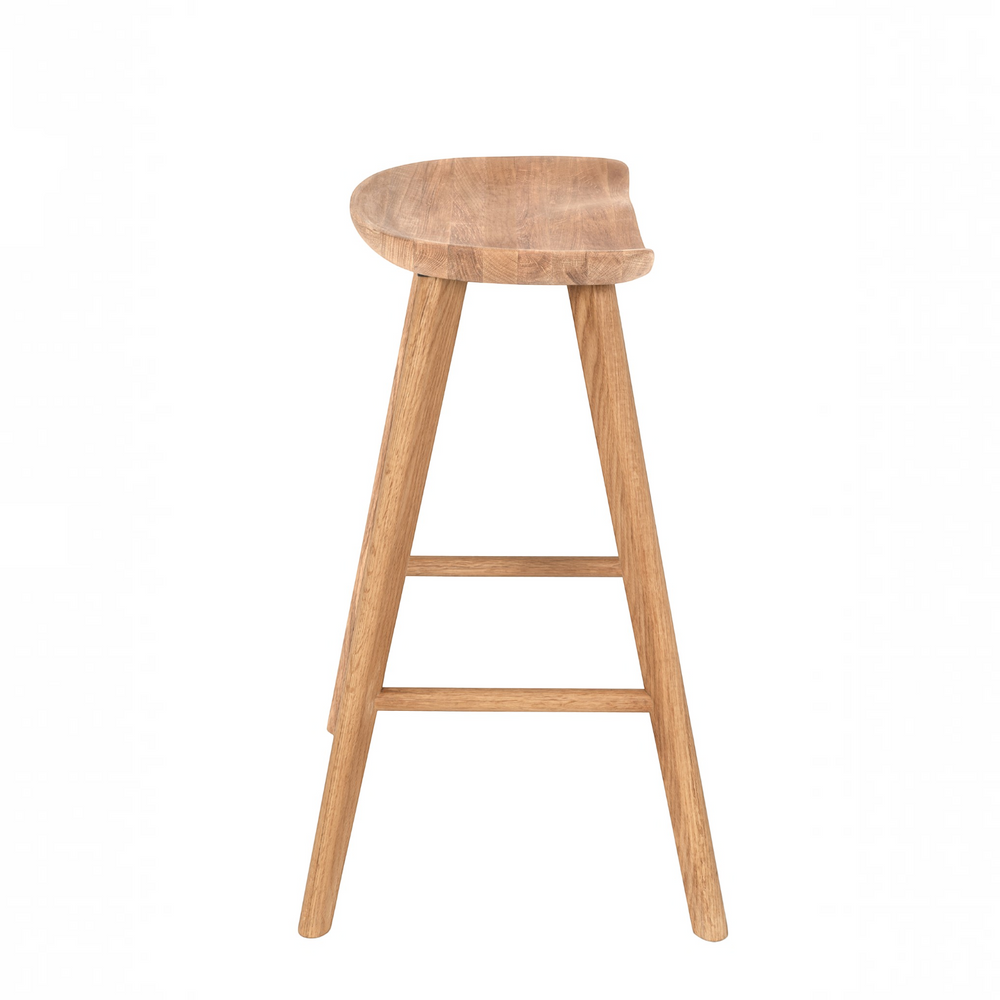 Tabouret haut 66 cm chêne clair