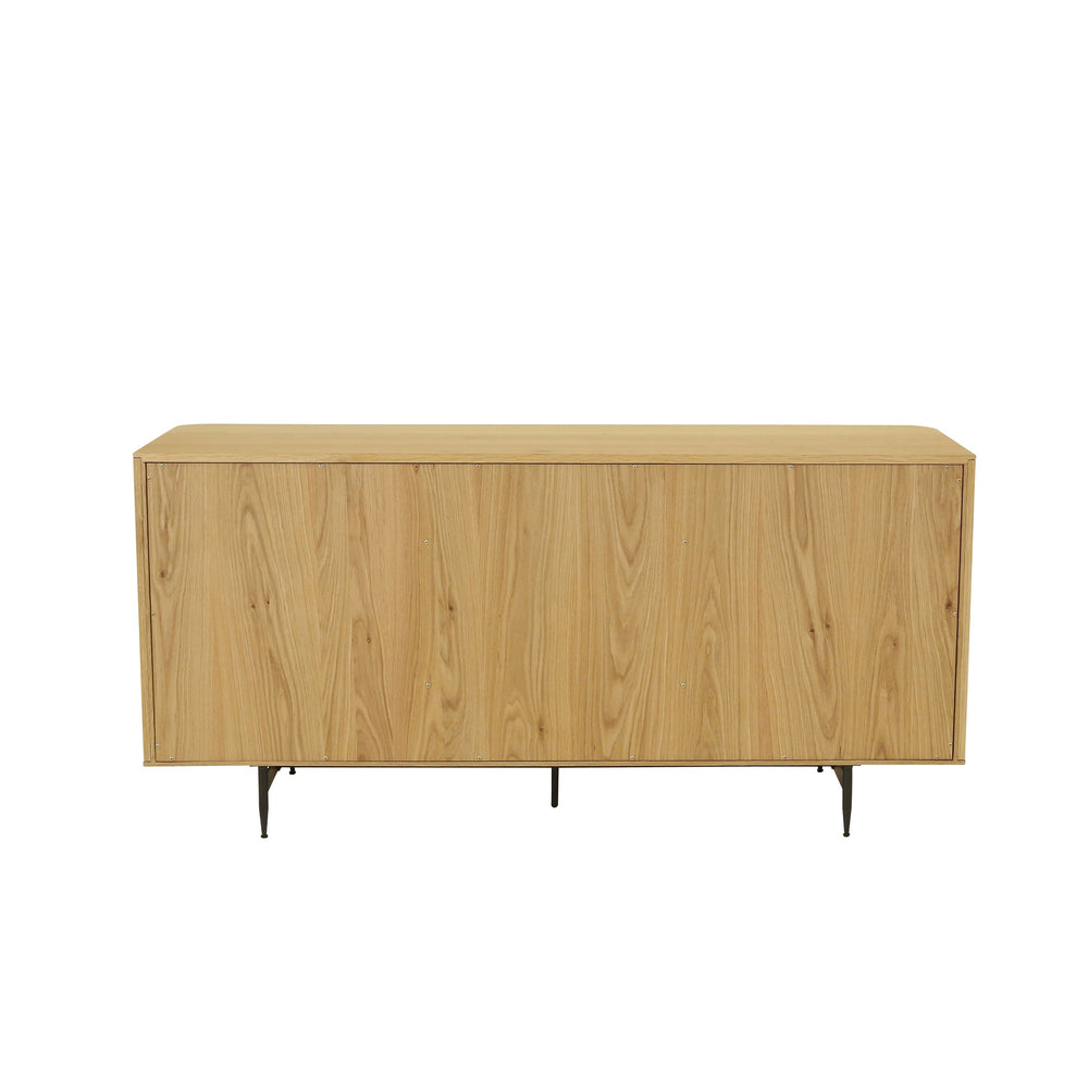 Meuble bas 3 portes chêne naturel LINEA