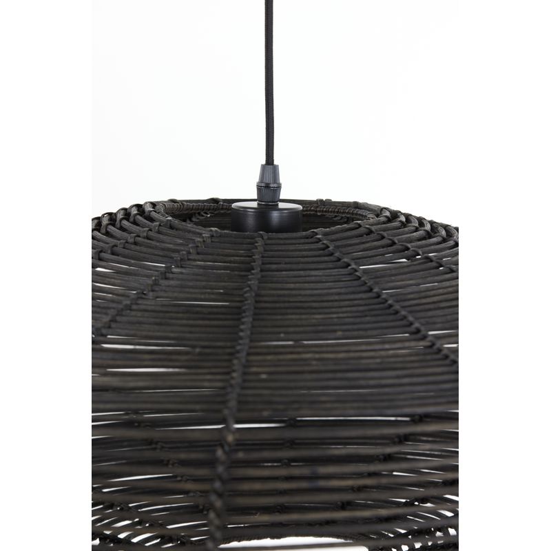 Suspension Ø60x21 cm Mataka rotin brun foncé Light & Living