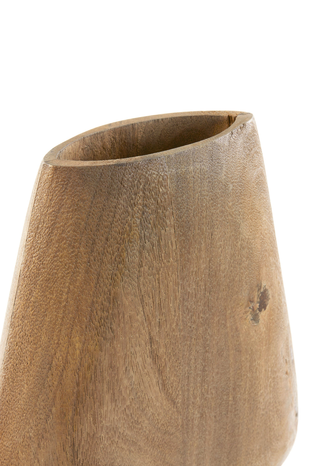Vase déco 26x10x40 cm Sedilo bois brun foncé mat Light & Living