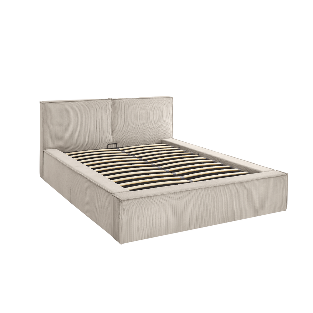 Lit coffre 160 x 200 beige
