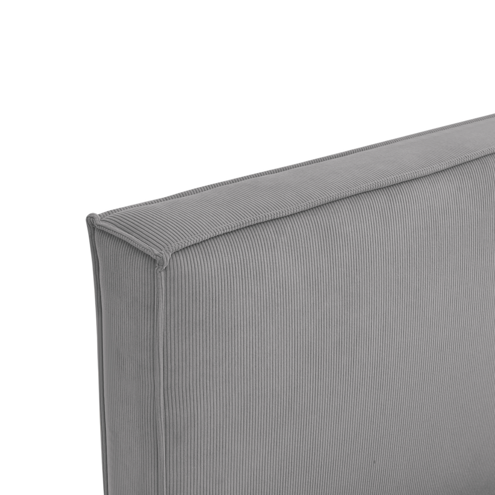 Lit coffre 160 x 200 cm gris
