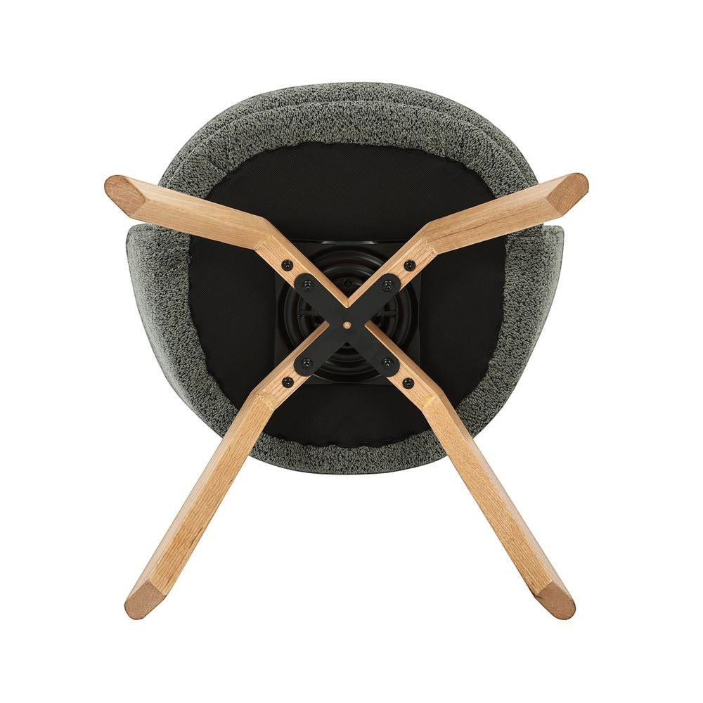 Chaise repas pivotante vert LOUMI