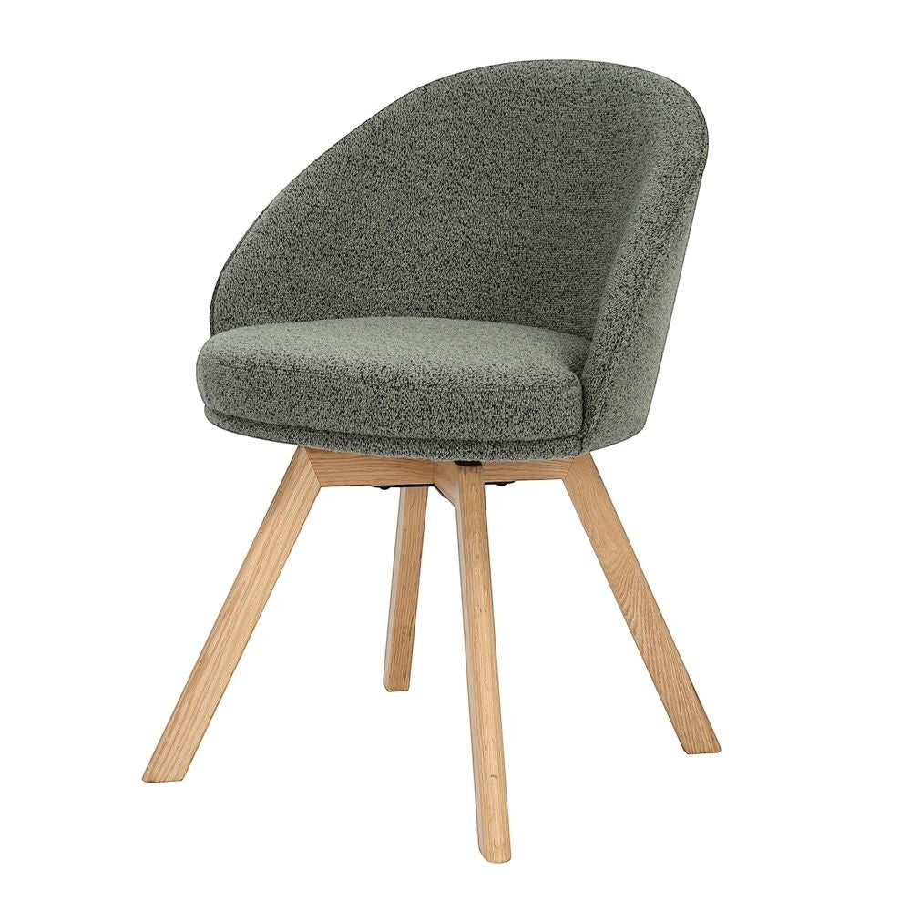 Chaise repas pivotante vert LOUMI