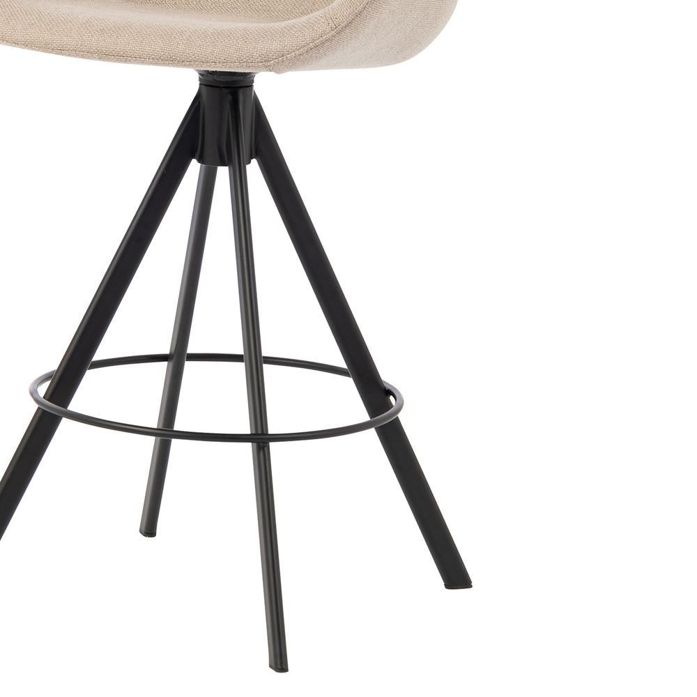 Chaise snack tissu gris clair