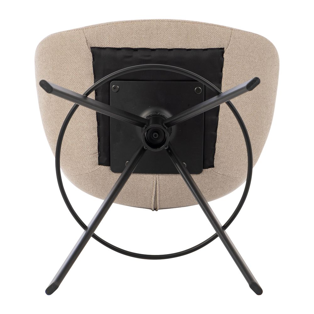 Chaise snack tissu gris clair