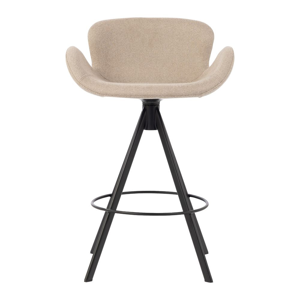 Chaise snack tissu gris clair