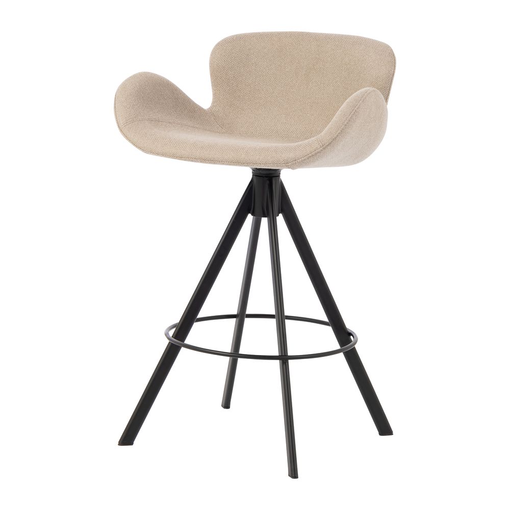 Chaise snack tissu gris clair