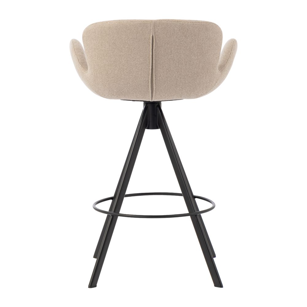 Chaise snack tissu gris clair