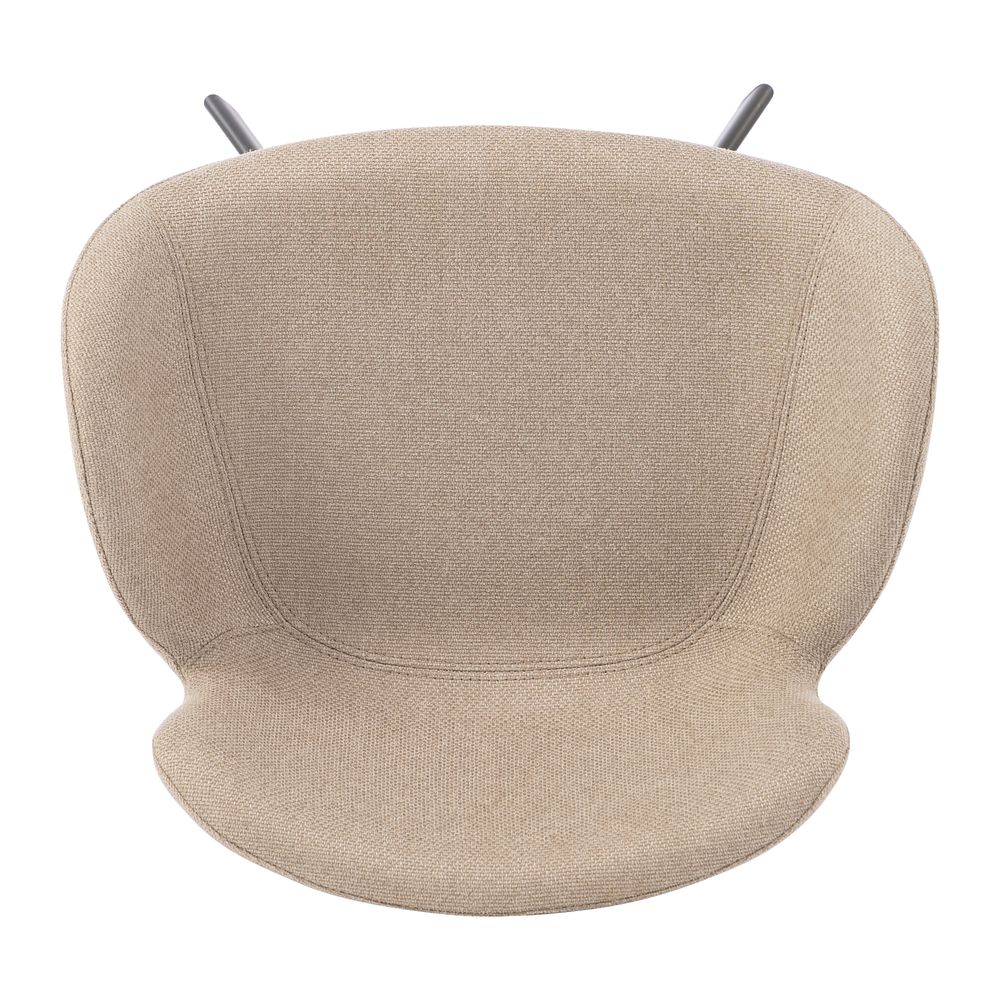 Chaise snack tissu gris clair