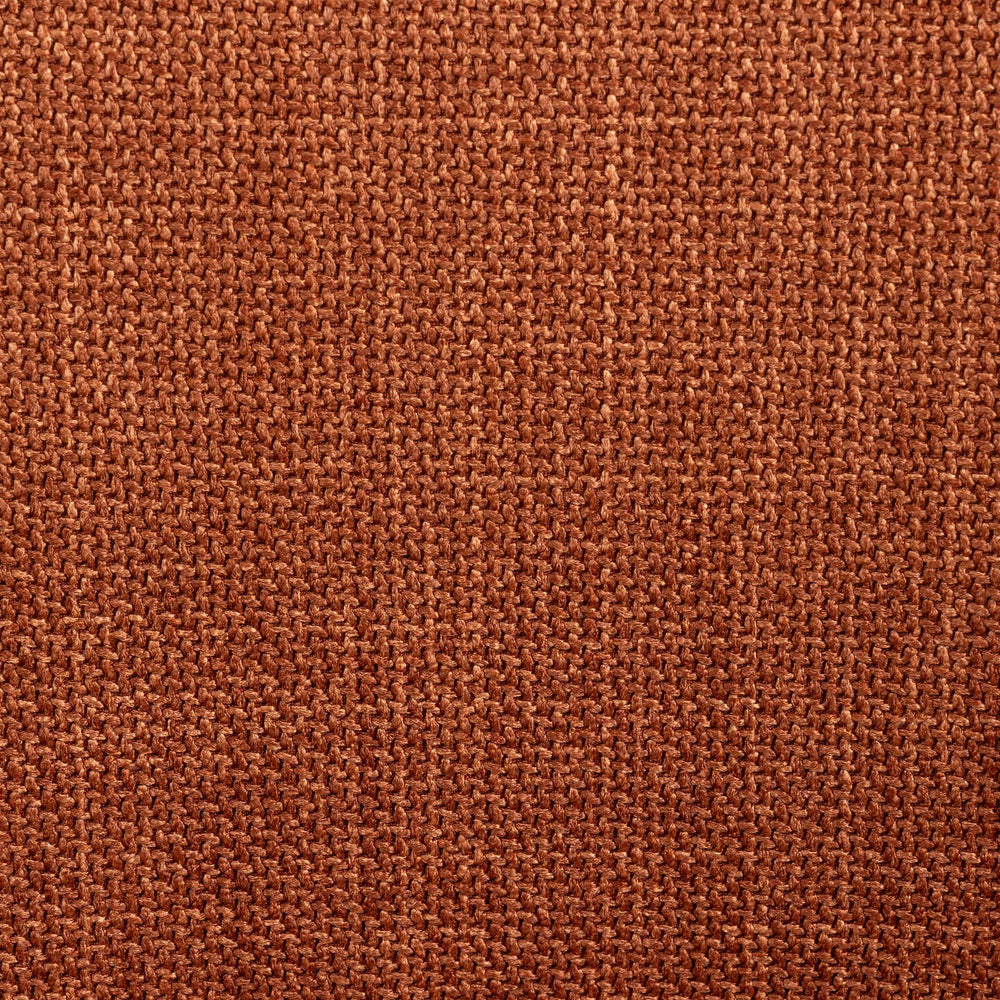 Chaise repas accoudoirs tissu caramel pied chêne foncé MALVA