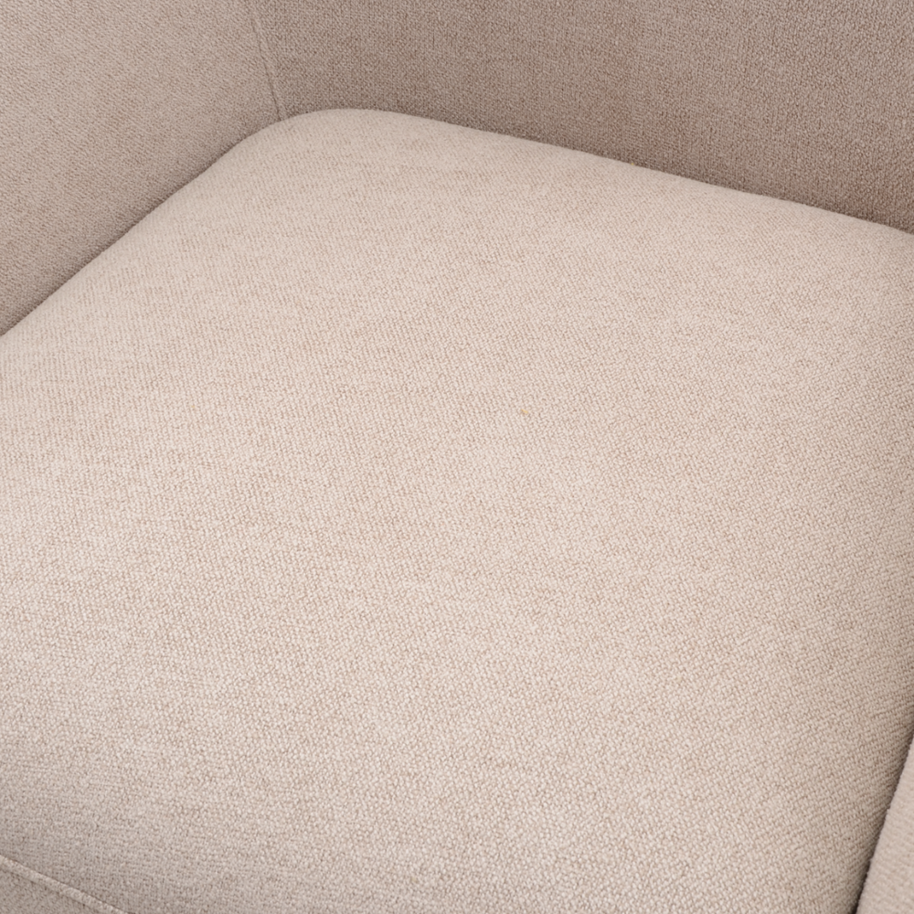 Fauteuil en tissu sable